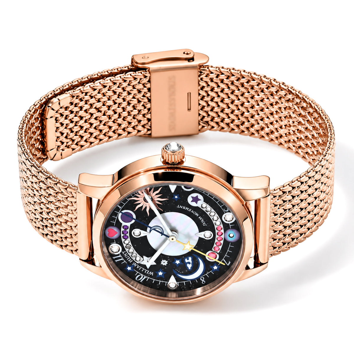 William Hunt Multi Color Cubic Zirconia Watch Pure White Stainless Steel  0.500  Ct. 8763270 3