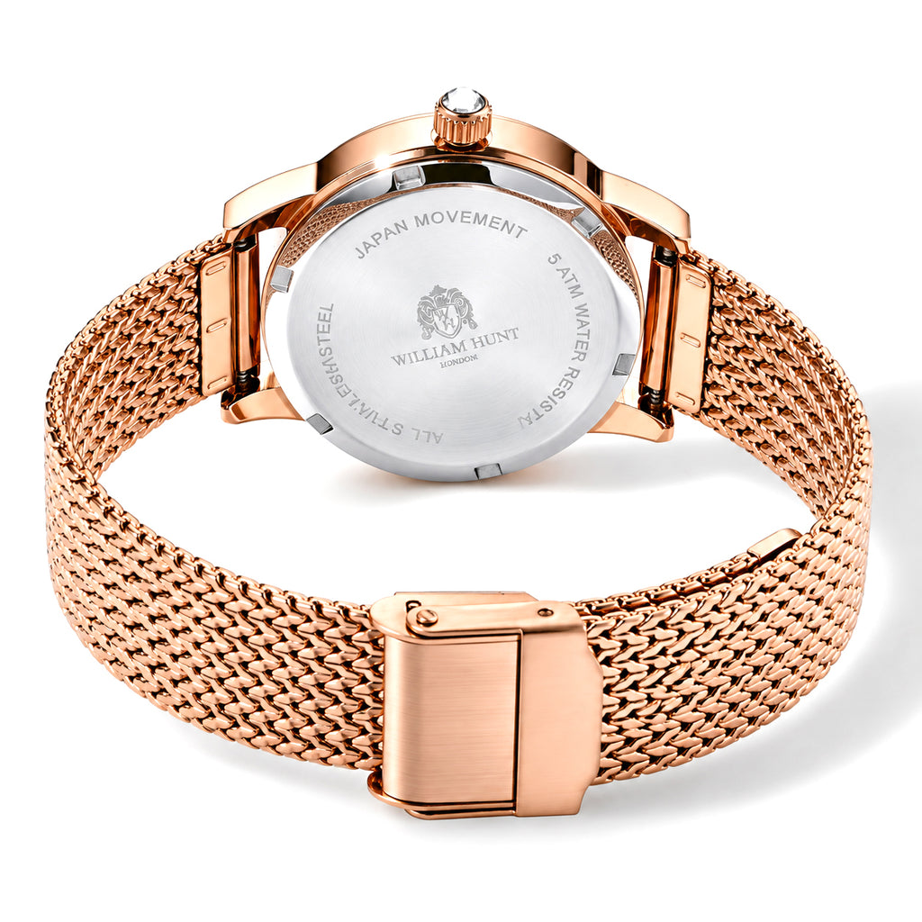 William Hunt Multi Color Cubic Zirconia Watch Pure White Stainless Steel  0.500  Ct._8763270_5