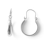 Sterling Silver Hoop Earring with Clasp_8763485