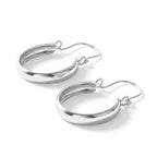Sterling Silver Hoop Earring with Clasp_8763485_2