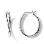 Sterling Silver Hoop Earring with Clasp_8763520_2