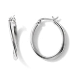 Sterling Silver Hoop Earring with Clasp_8763520_4