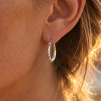 Close Out Deal - Sterling Silver Hoop Earring with Clasp_8763522_6