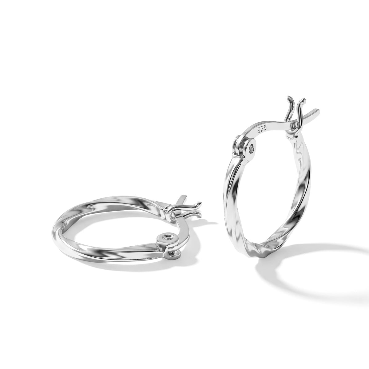Sterling Silver Hoop Earring with Clasp 8763544 0