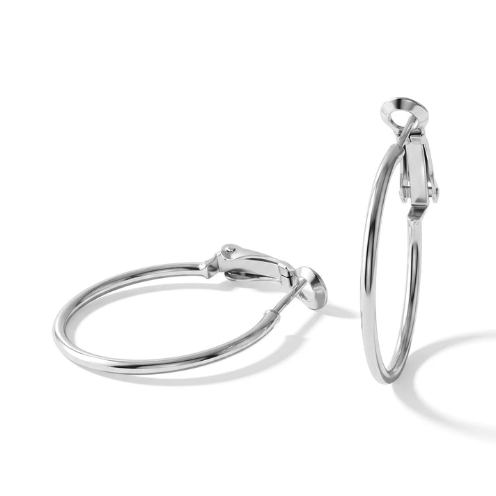 Sterling Silver Hoop Earring with Clasp 8763545 1