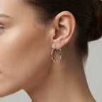 Sterling Silver Hoop Earring with Clasp_8763545_1