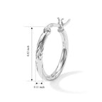 Sterling Silver Hoop Earring with Clasp_8763548_4