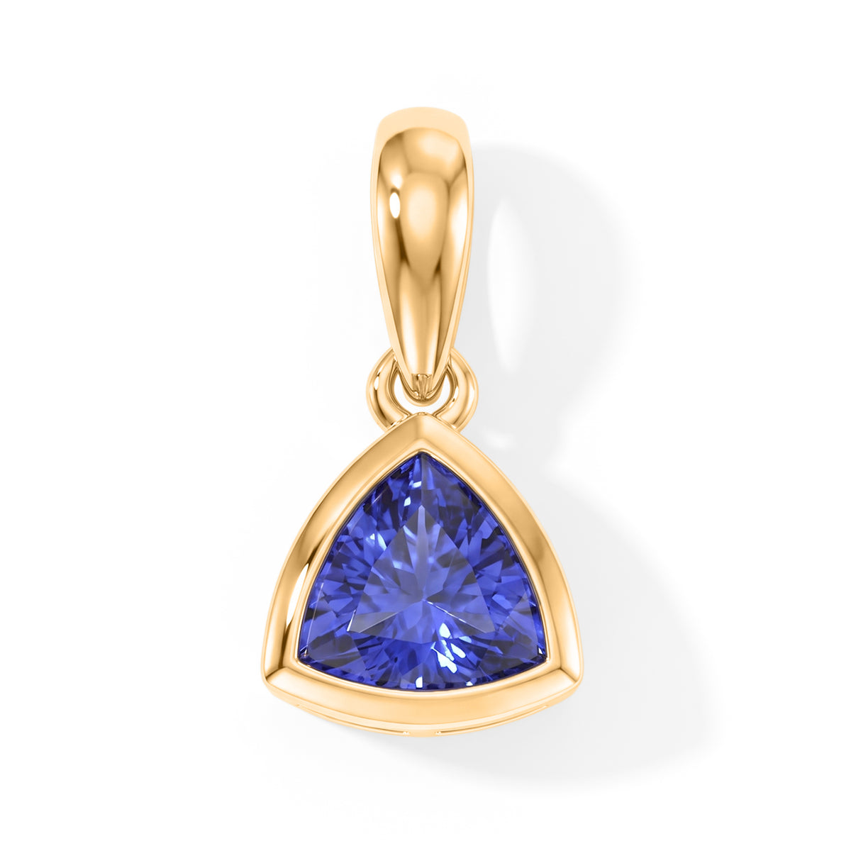 9K Yellow Gold AAA Tanzanite Solitaire Pendant 8763625 0
