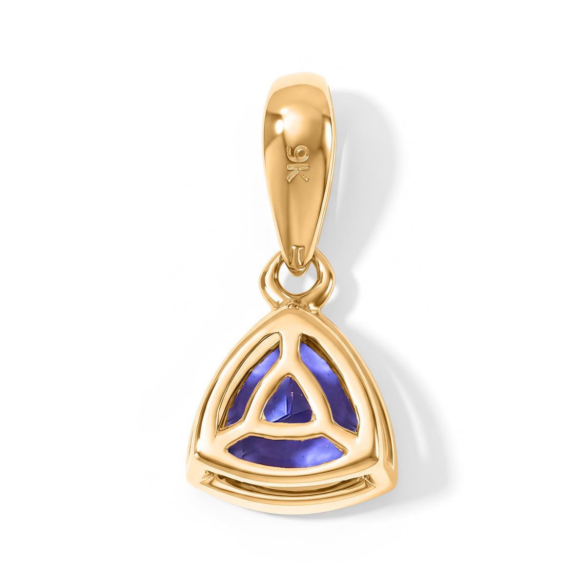 9K Yellow Gold AAA Tanzanite Solitaire Pendant 8763625 4