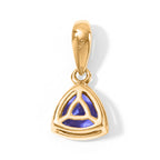 9K Yellow Gold AAA Tanzanite Solitaire Pendant_8763625_4