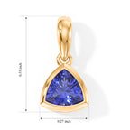 9K Yellow Gold AAA Tanzanite Solitaire Pendant_8763625_5