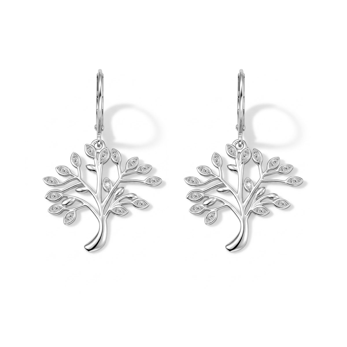 EverTrue - Natural White Diamond Living Creature Earring with Lever Back in Yellow Gold Tone 8764015 0