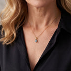 Luxuriant - 9K Yellow Gold SGL Certified Lab Grown Blue Diamond (VS) Solitaire Pendant 2.20 Ct._8764250_1
