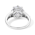D'Joy - Moissanite Ring in Rhodium Overlay Sterling Silver 4.10 Ct._8764259_4