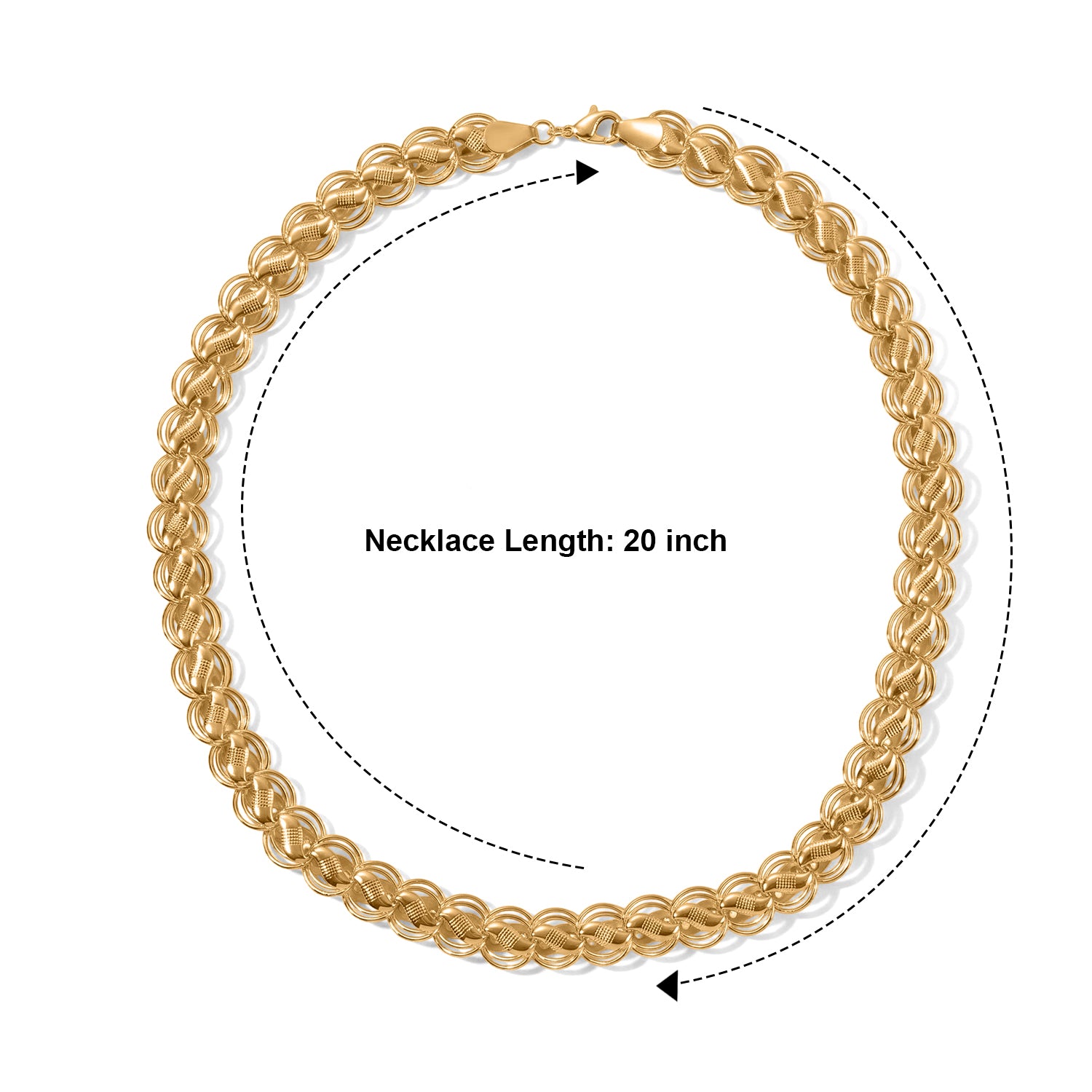 Necklace (Size - 20) in Yellow Gold Tone 8764762 1