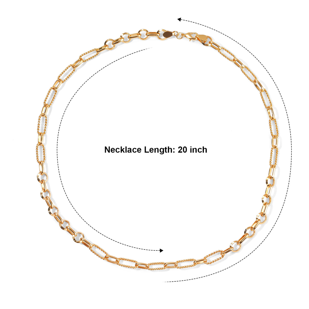 Necklace (Size - 20) in Yellow Gold Tone 8764763 1