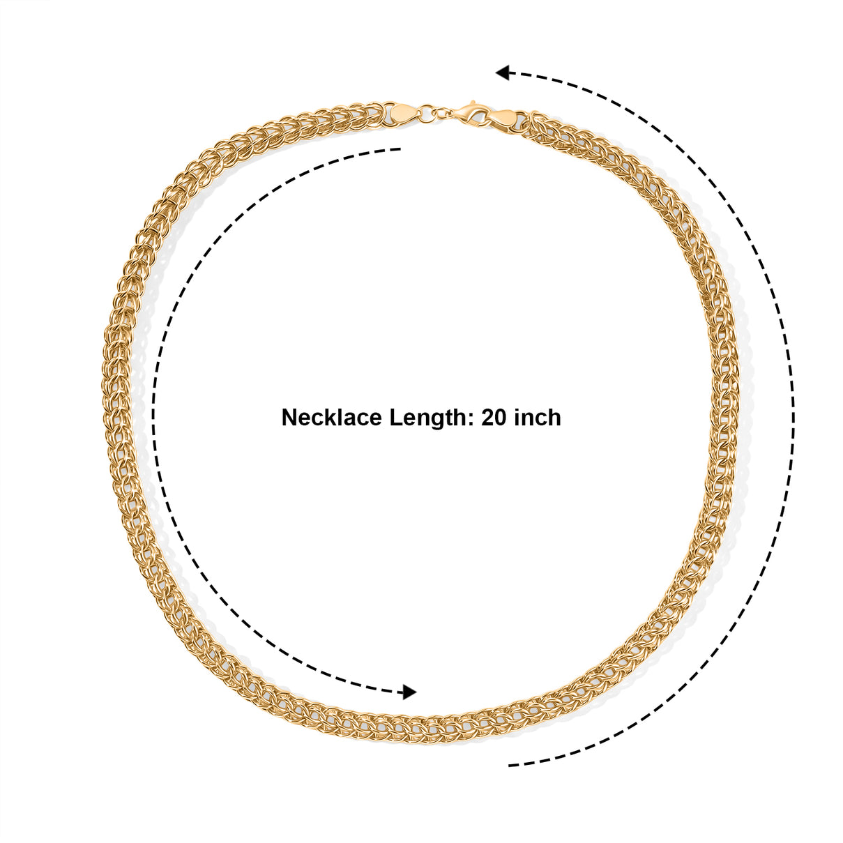 Necklace (Size - 20) in Yellow Gold Tone 8764765 3