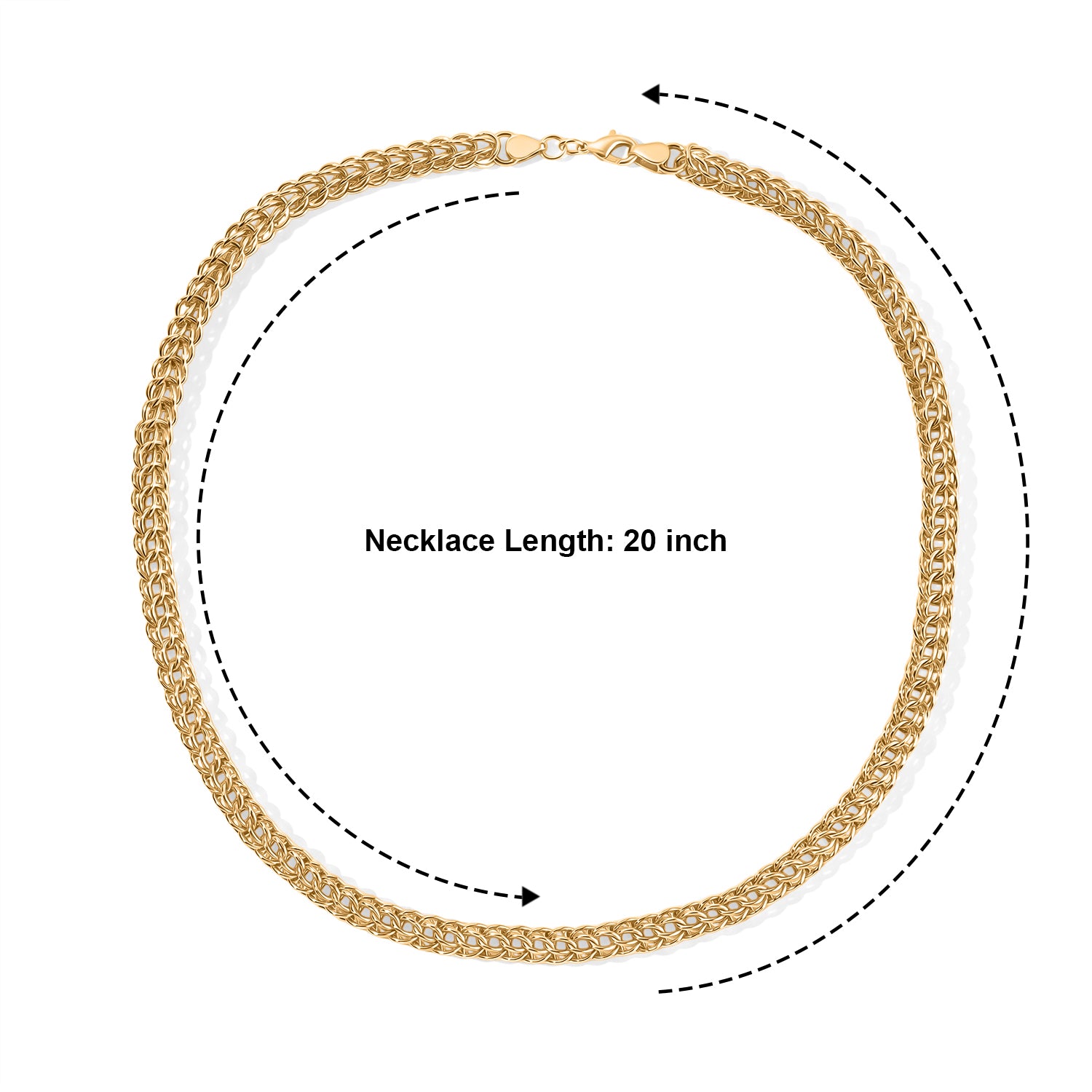 Necklace (Size - 20) in Yellow Gold Tone 8764765 3