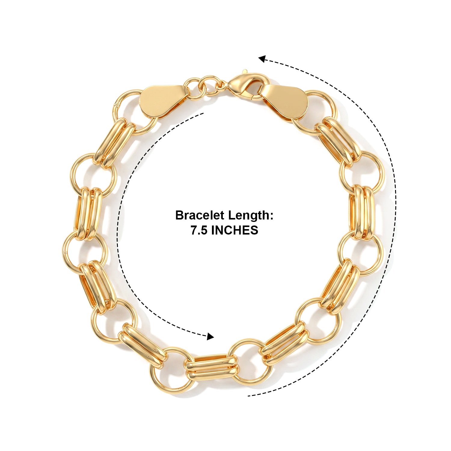 Bracelet (Size - 7.5) in Yellow Gold Tone 8764766 2