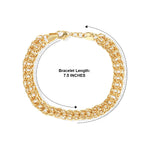 Bracelet (Size - 7.5) in Yellow Gold Tone_8764792_2