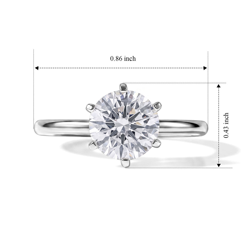 Luxuriant - 950 Platinum IGI Certified Lab Grown Diamond (D/IF) Solitaire Ring 2.00 Ct, Platinum Wt.3.10 Gms_8764931_5