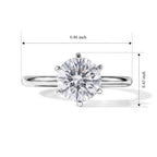 Luxuriant - 950 Platinum IGI Certified Lab Grown Diamond (D/IF) Solitaire Ring 2.00 Ct, Platinum Wt.3.10 Gms_8764931_5