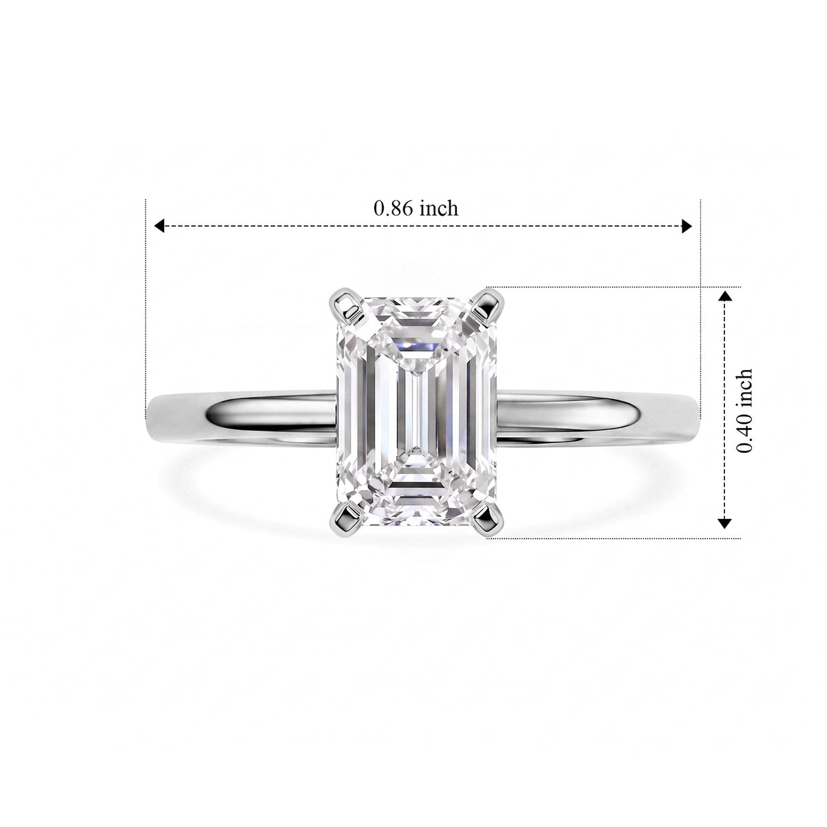 Luxuriant - 950 Platinum IGI Certified Lab Grown Diamond (D-IF) Solitaire Ring 2.00 Ct, Platinum Wt. 2.60 Gms 8764995 5