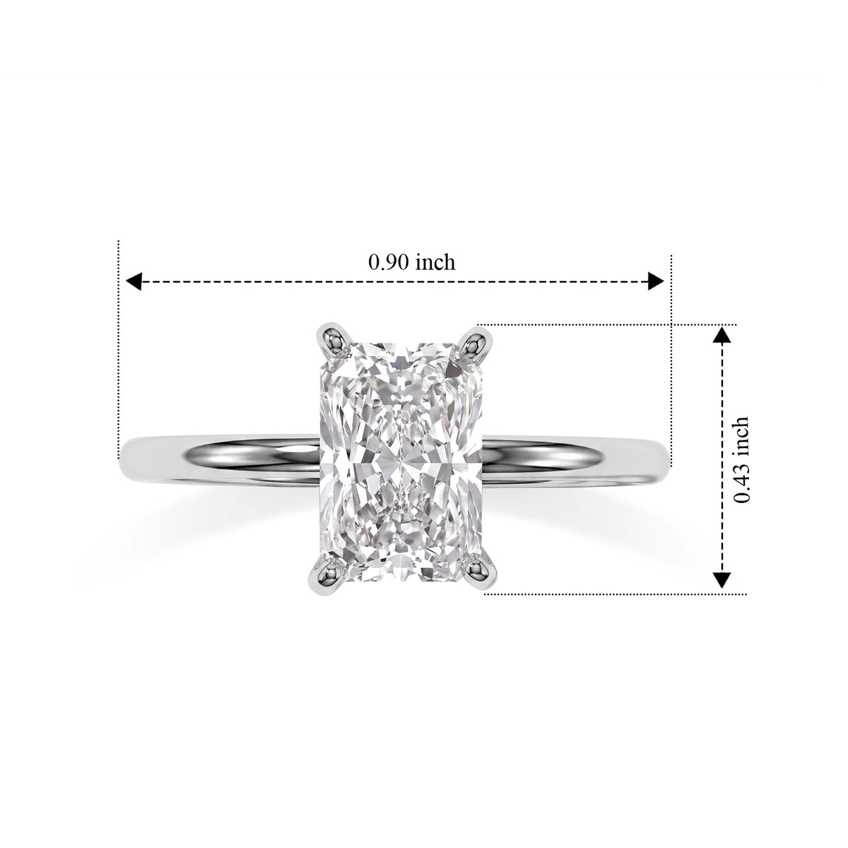Luxuriant - 950 Platinum IGI Certified Lab Grown Diamond (D-IF) Solitaire Ring 2.00 Ct, Platinum Wt. 2.80 Gms 8765015 5