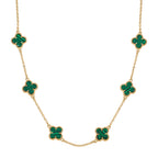 Created Malachite Fancy Necklace (Size - 20)  2.000  Ct._8765416
