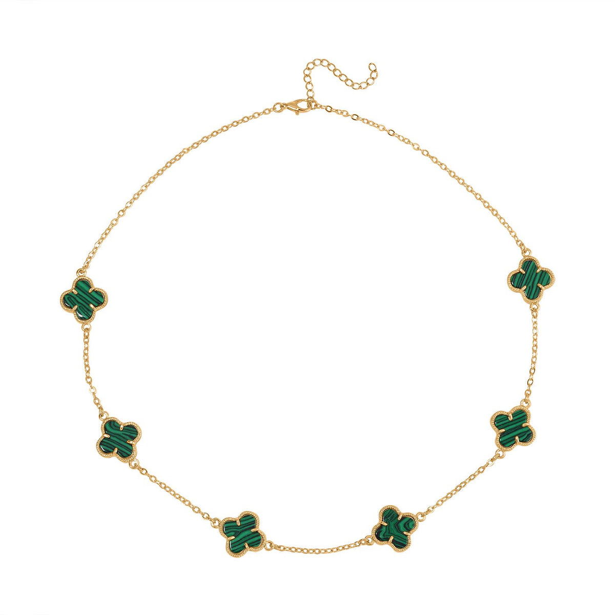 Close Out Deal- Created Malachite Plum Blossom Necklace (Size - 20) 8765416 2