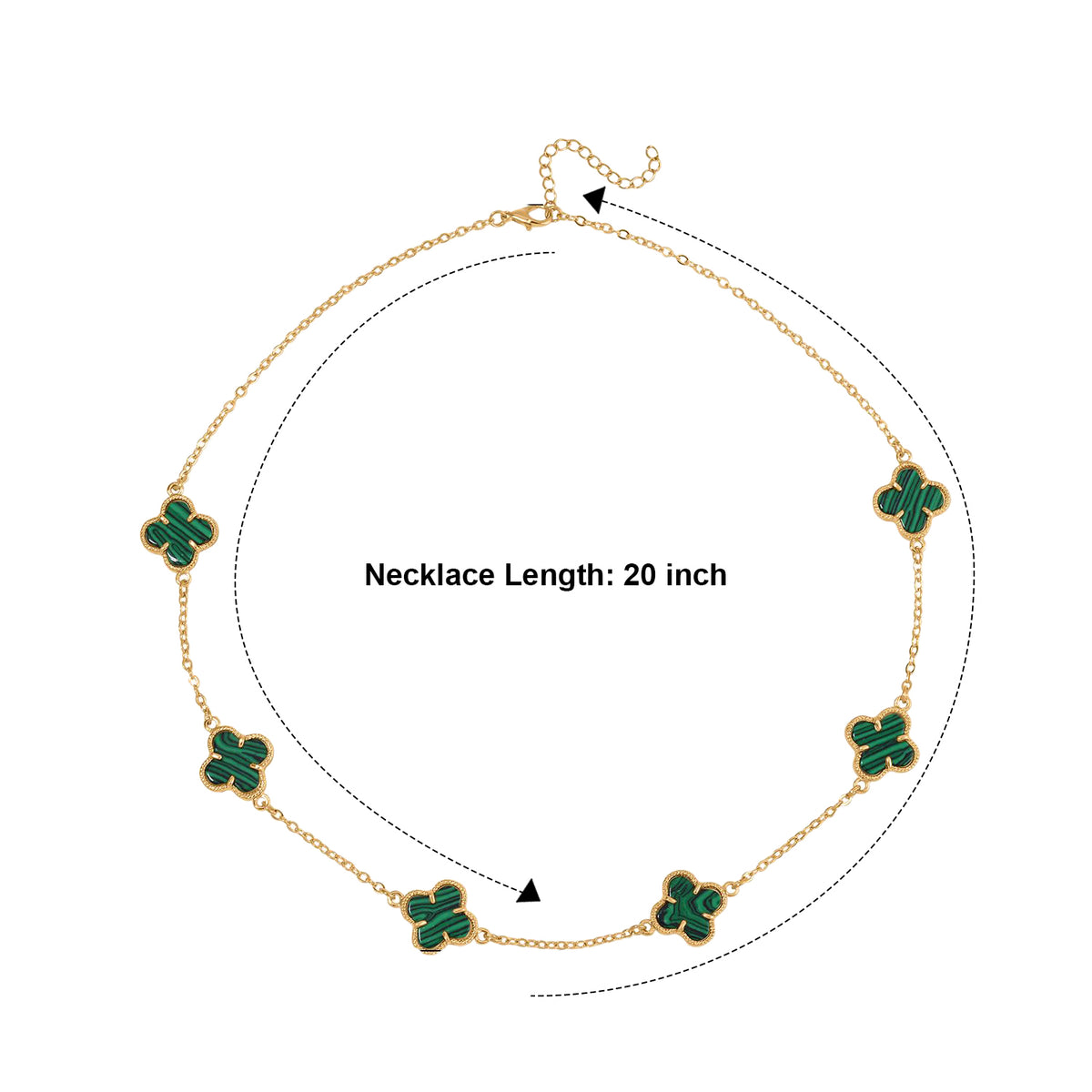 Close Out Deal- Created Malachite Plum Blossom Necklace (Size - 20) 8765416 4