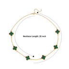 Created Malachite Fancy Necklace (Size - 20)  2.000  Ct._8765416_4
