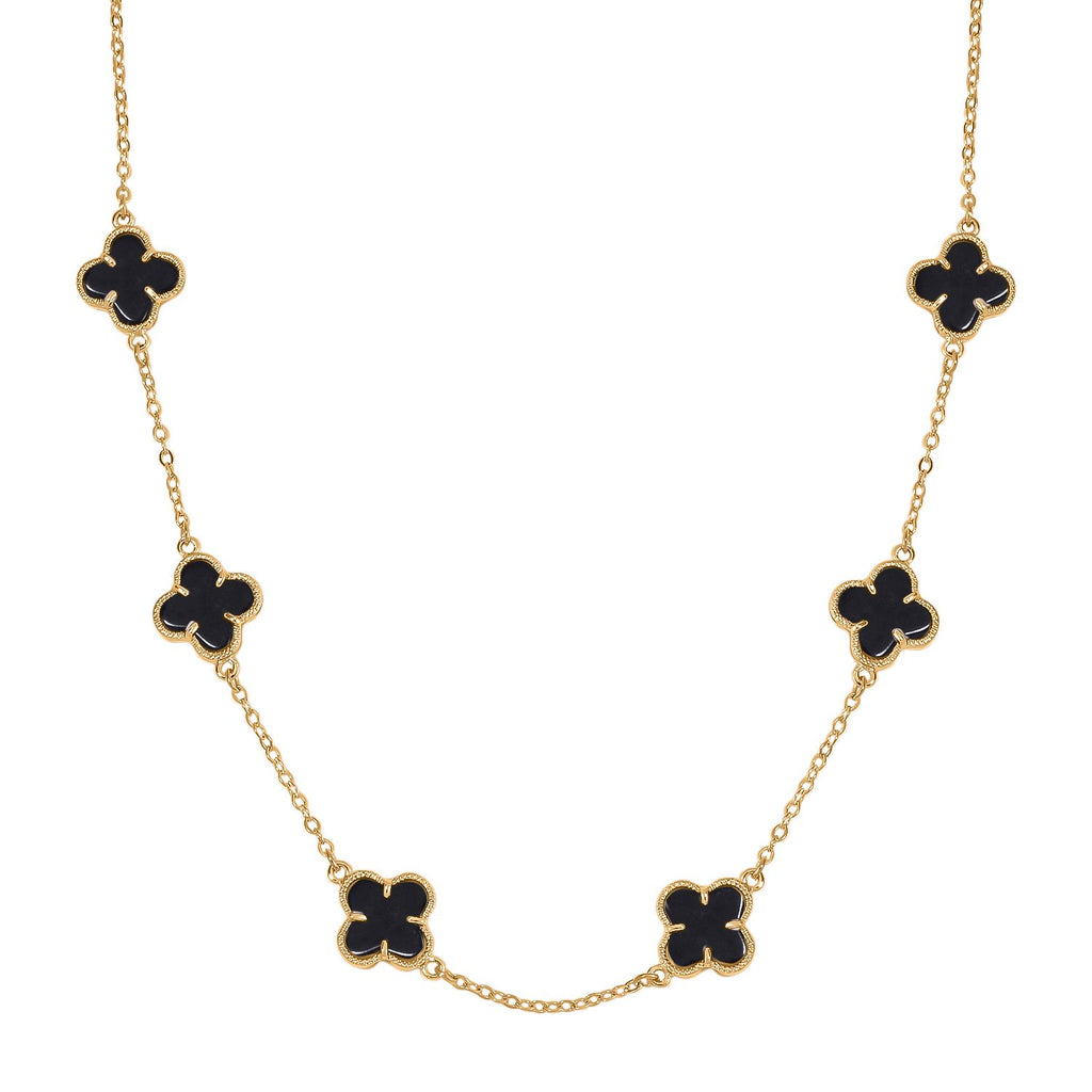 Black Dyed Agate Fancy Necklace (Size - 20)  2.000  Ct._8765512