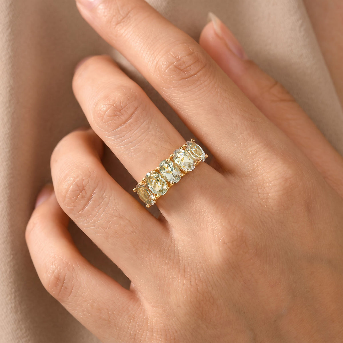 D'Joy - AAA Turkizite Ring in 18K Vermeil Yellow Gold Plated Sterling Silver 2.64 Ct. 8767983 1