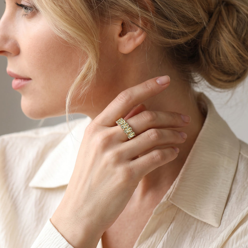 D'Joy - AAA Turkizite Ring in 18K Vermeil Yellow Gold Plated Sterling Silver 2.64 Ct._8767983_2