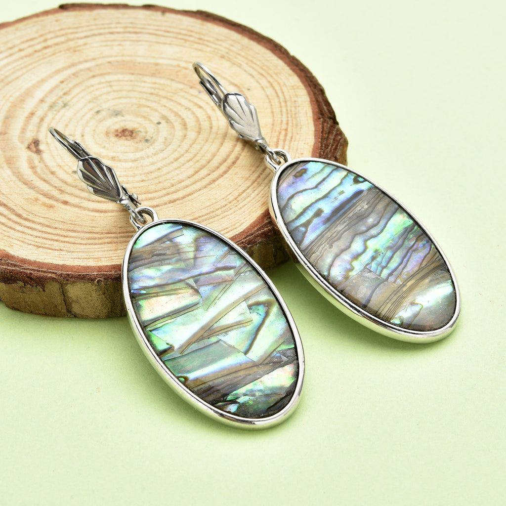 Abalone Shell Drop Earring with Lever Back 15.00 Ct._8768587_1