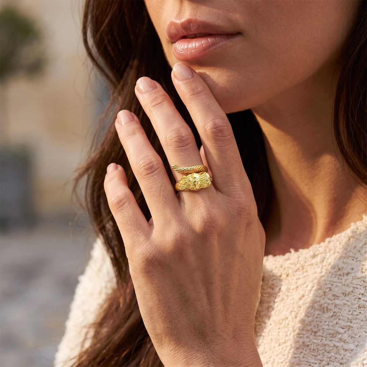 EverTrue Bronzella Collection - Dragon Ring in 18K Gold Plating 8769337 2