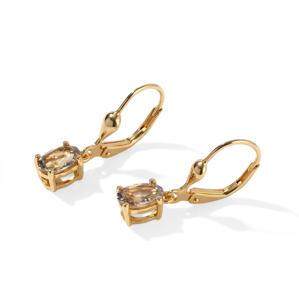 D'Joy - AAA Turkizite Earring with Lever Back in 18K Vermeil Yellow Gold Plated Sterling Silver 1.56 Ct._8770032_3