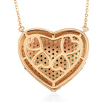 Green Cubic Zirconia Heart Necklace (Size - 20+2 Ext) 3.00 Ct._8770475_4