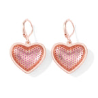 Pink Cubic Zirconia Heart Drop Earring with Lever Back 1.60 Ct._8770476_4