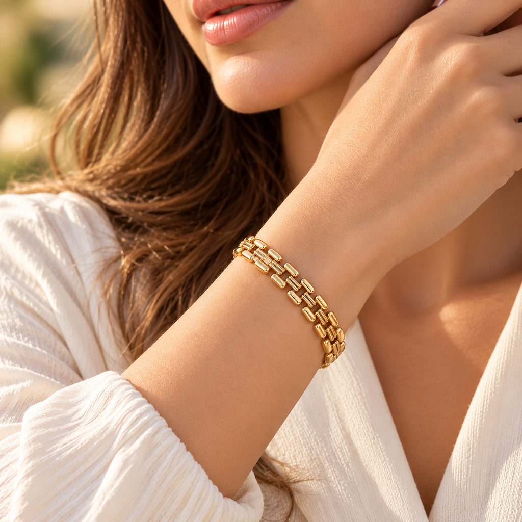 Cylindrical Beads Bracelet (Size - 7.5)_8770583_1