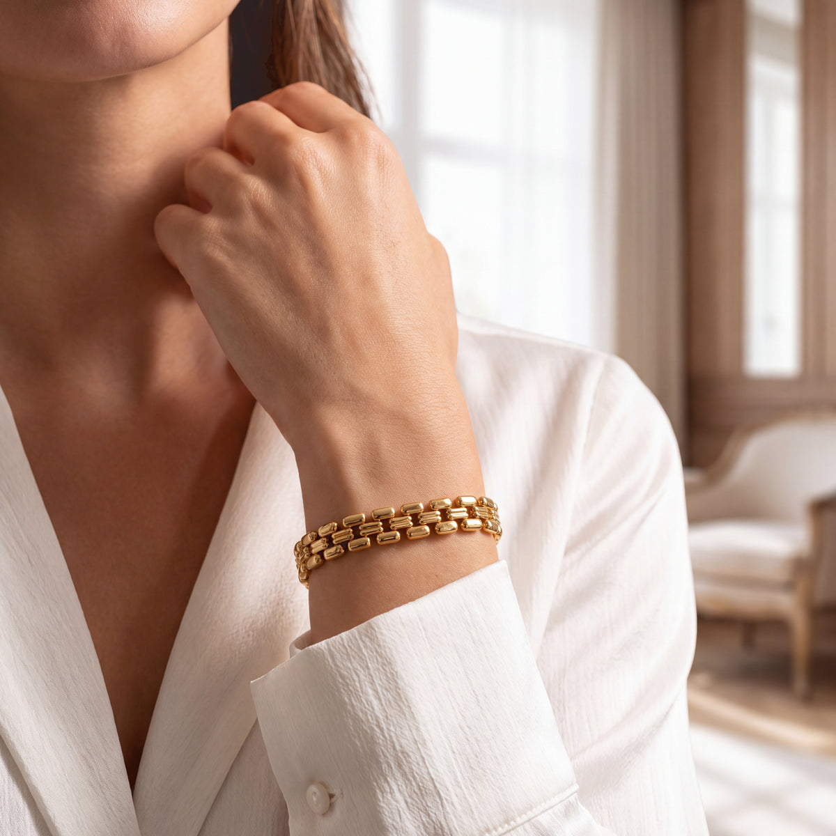 Cylindrical Beads Bracelet (Size - 7.5) 8770583 2