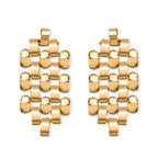 Cylindrical Beads Dangling Earring with Push Back_8770595