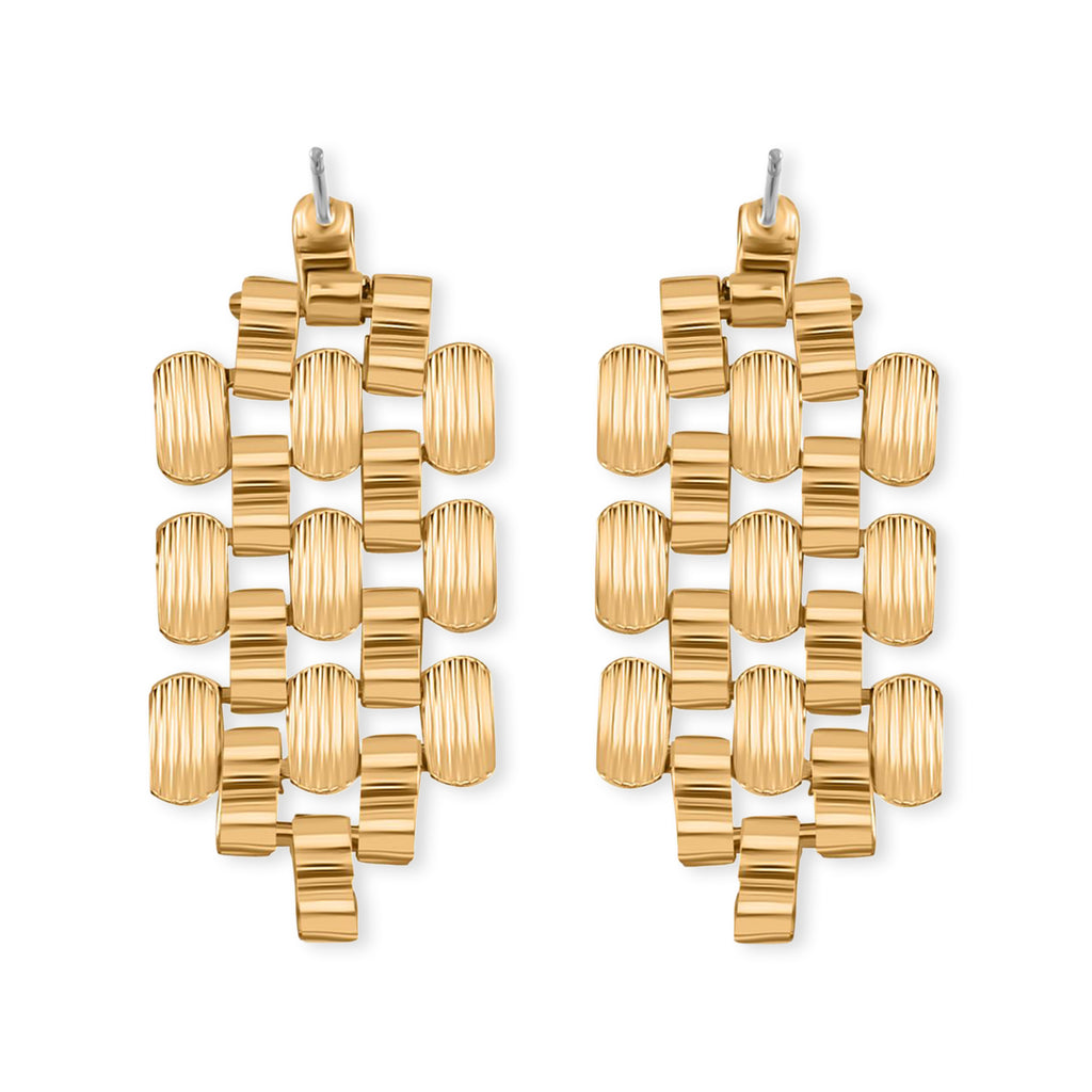 Cylindrical Beads Dangling Earring with Push Back_8770595_3