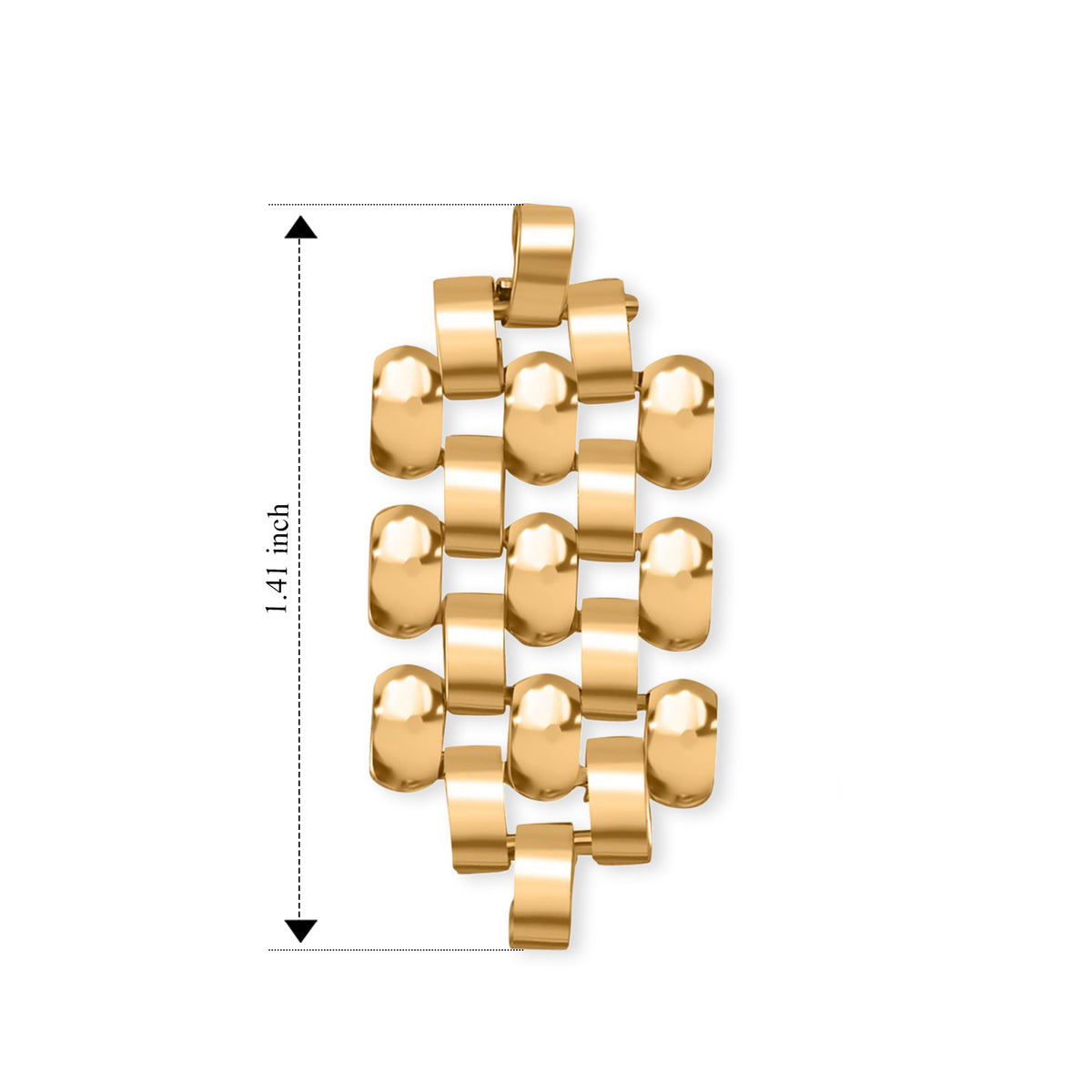 Cylindrical Beads Dangling Earring with Push Back 8770595 4