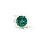 9K Yellow Gold AAA Lab Grown Columbian Emerald Earring, Gold Wt.0.72 Gms  1.660  Ct._8770598_4