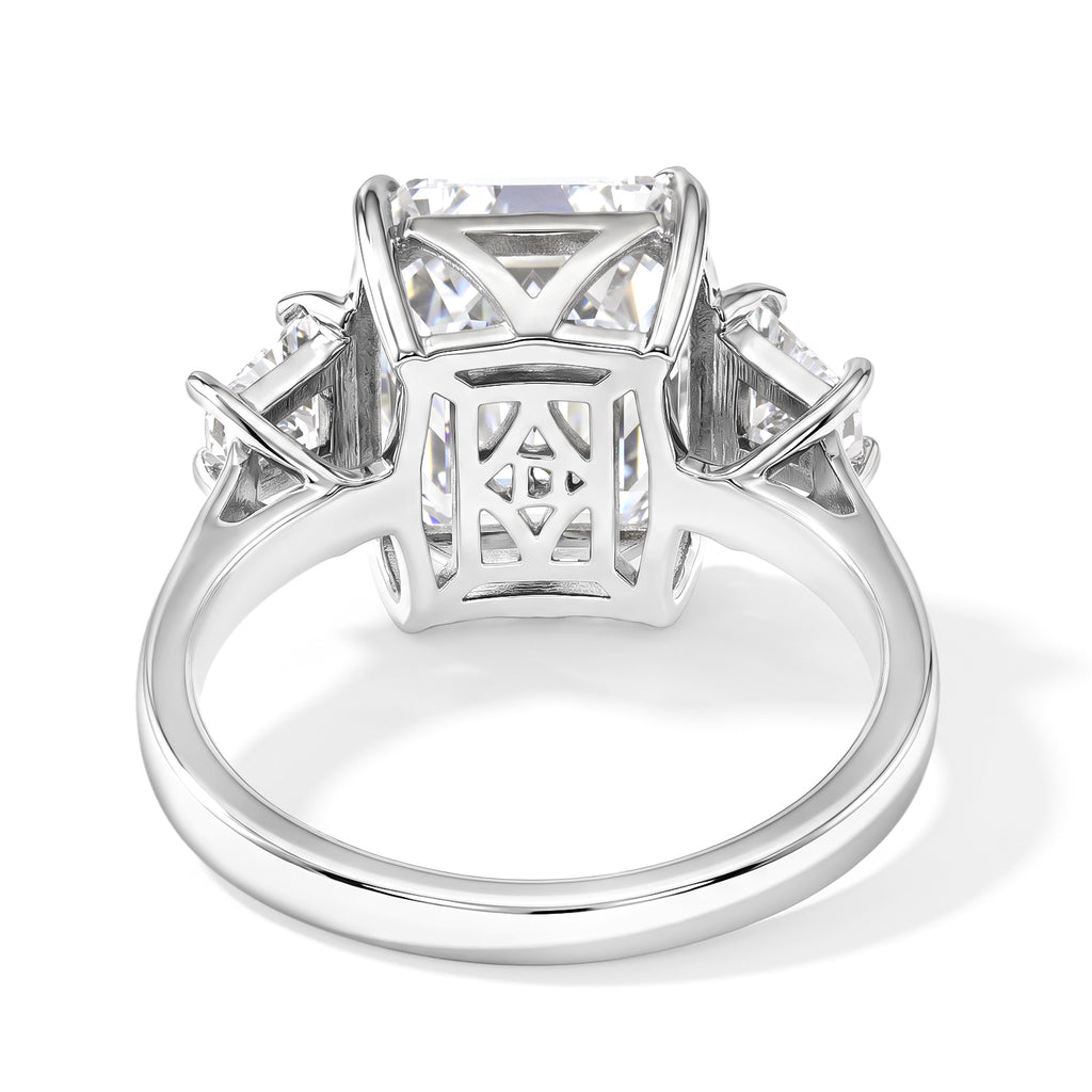 D'joy Moissanite Ring in Rhodium OverlaySterling Silver  9.040  Ct._8770608_4