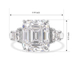 D'joy Moissanite Ring in Rhodium OverlaySterling Silver  9.040  Ct._8770608_5