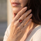 D'Joy - Red Jade Sterling Silver Ring in Two Tone Plating 5.00 Ct._8770661_1