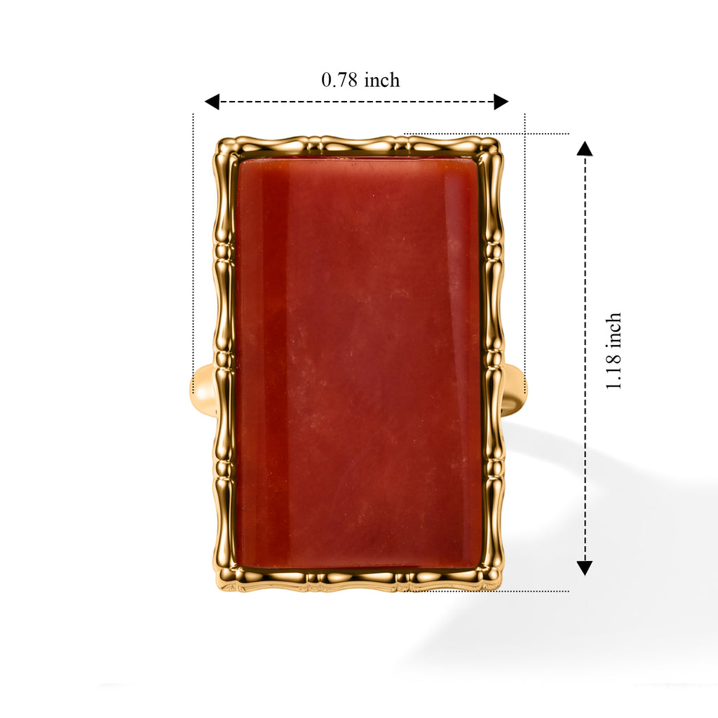 EverTrue - Dyed Red Jade Ring 17.90 Ct._8770667_5